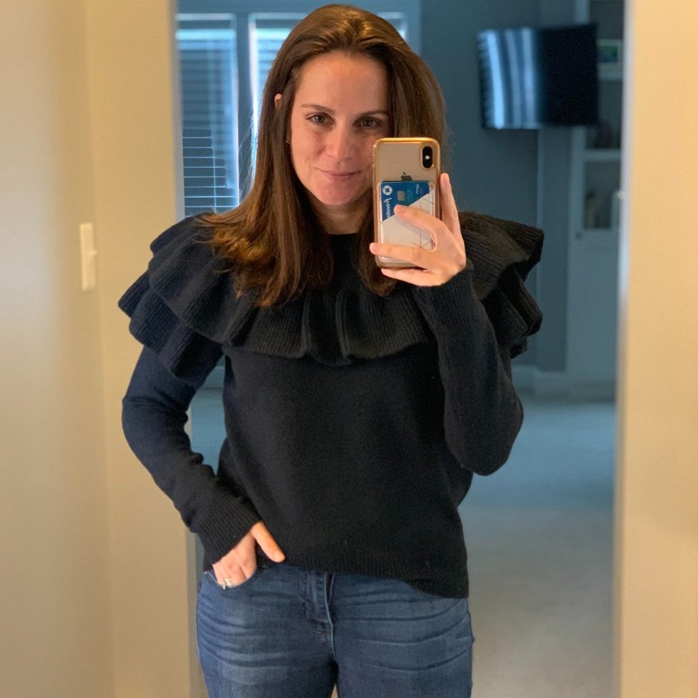 NEW with Tags Madewell Ruffle Sweater Size XS